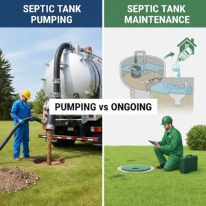 Comparison between septic tank pumping and regular maintenance